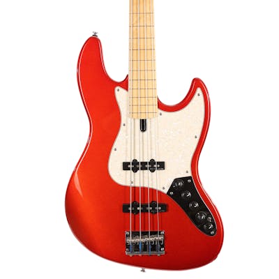 Sire Version 2 Updated Marcus Miller V7 Swamp Ash 4-String Fretless Bass Guitar in Bright Metallic Red